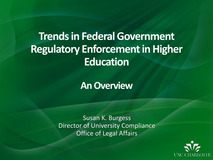 trends in federal government regulatory