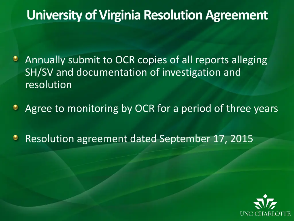 university of virginia resolution agreement 1