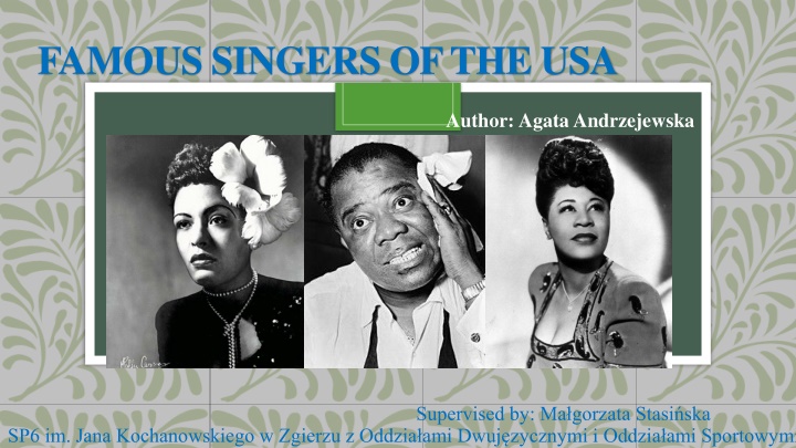 famous singers of the usa
