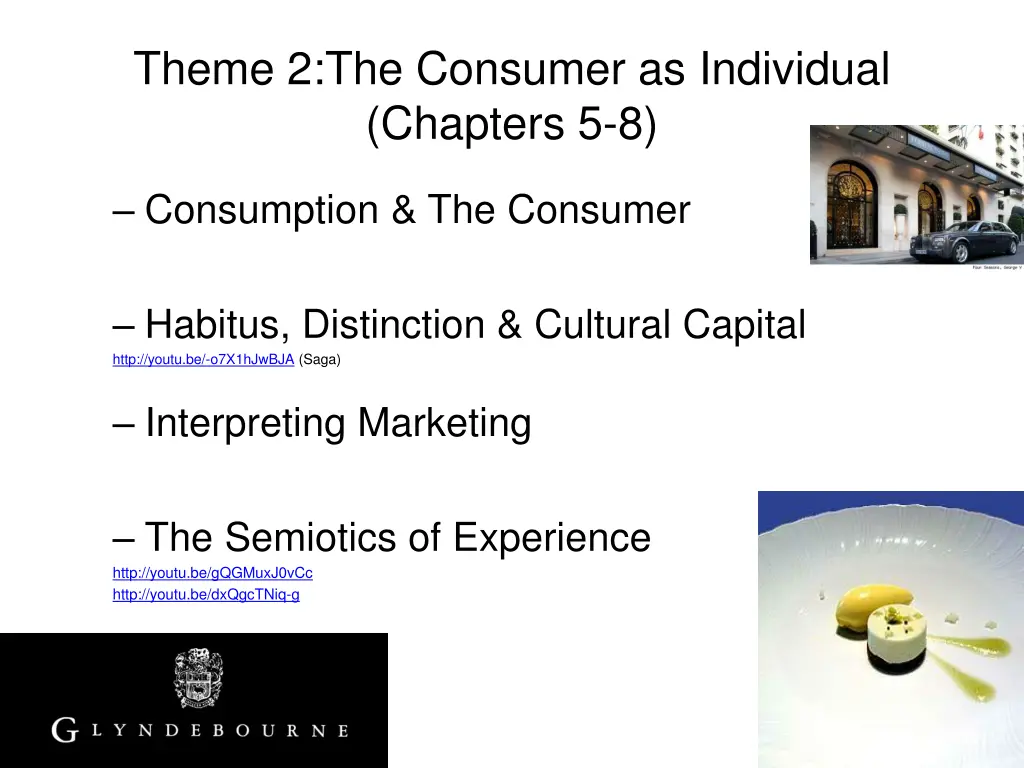 theme 2 the consumer as individual chapters 5 8