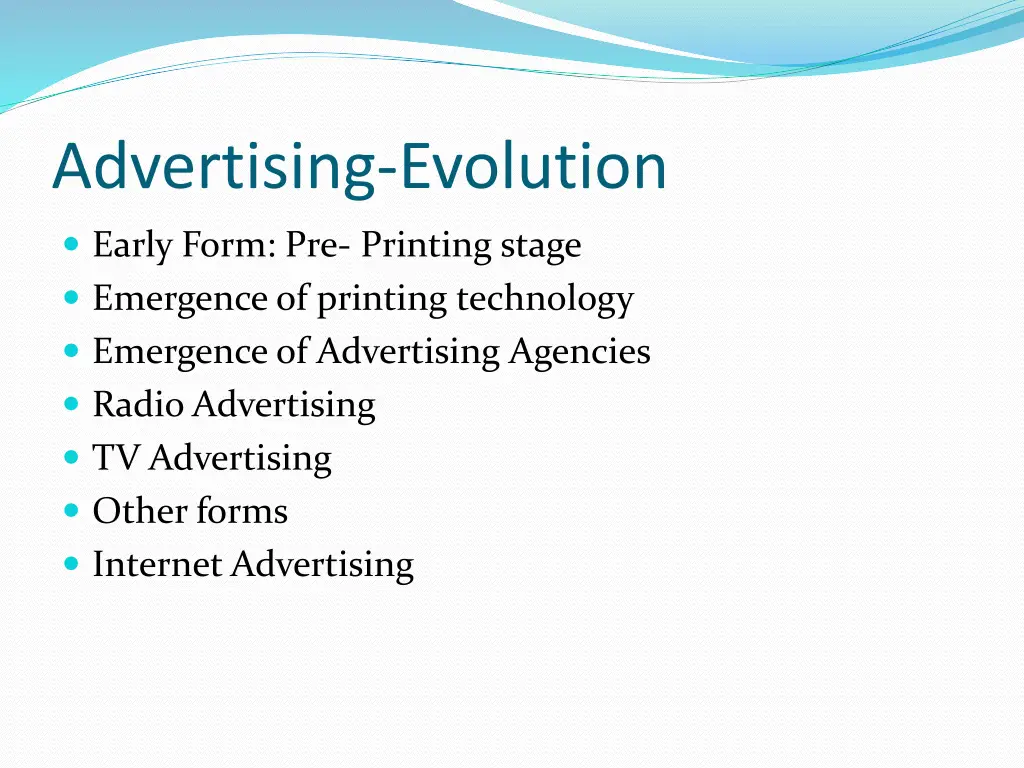 advertising evolution