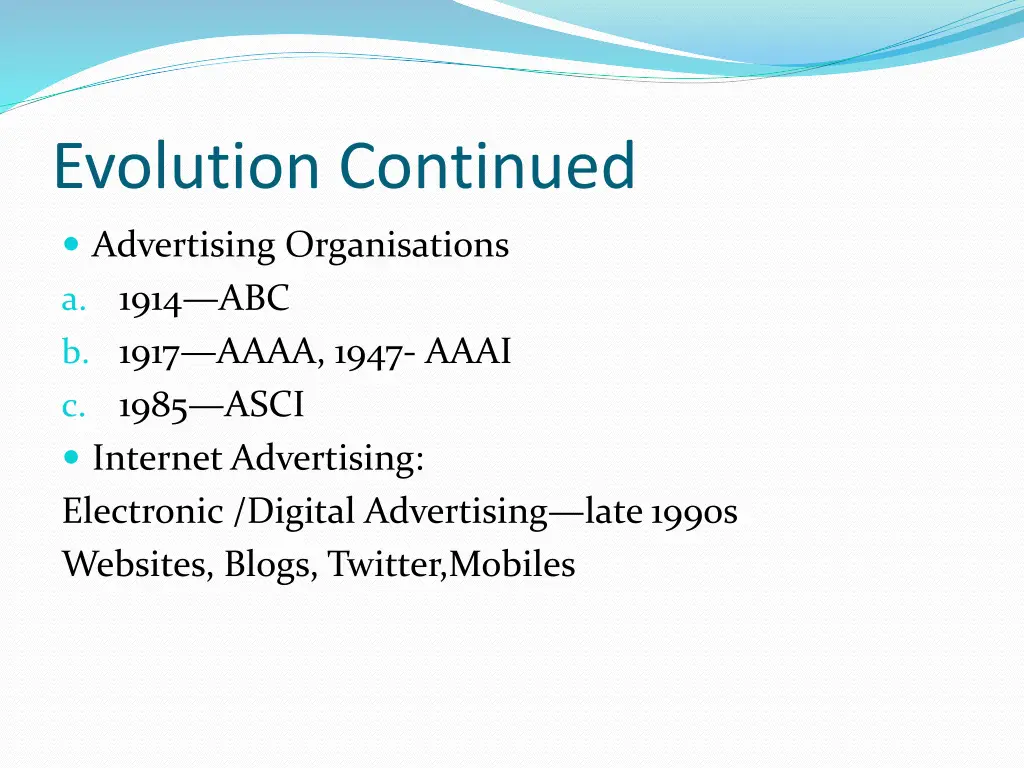 evolution continued 2