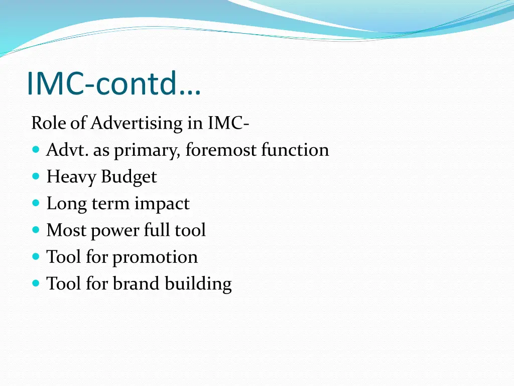 imc contd 2