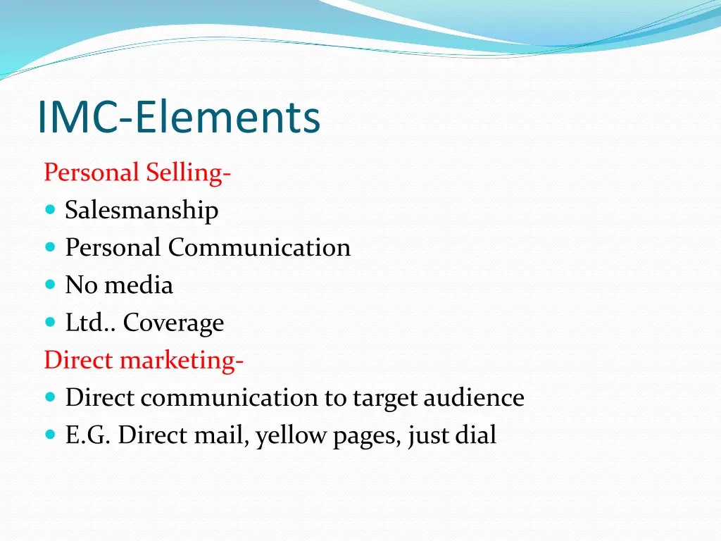 imc elements