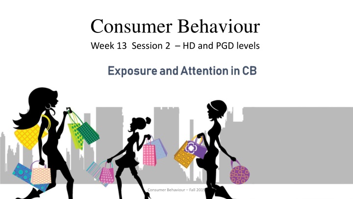 consumer behaviour week 13 session