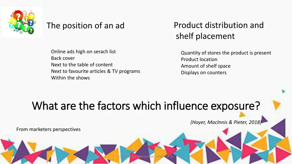 product distribution and shelf placement