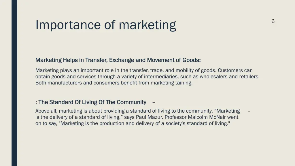 importance of marketing