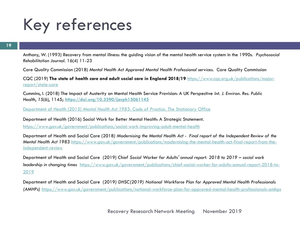 key references