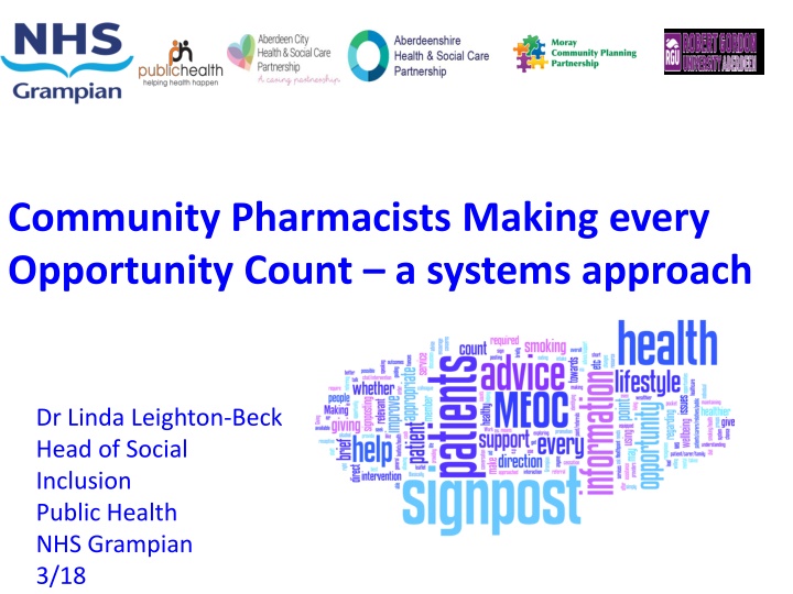 community pharmacists making every opportunity