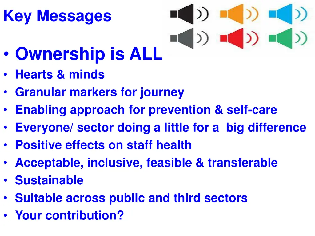 key messages