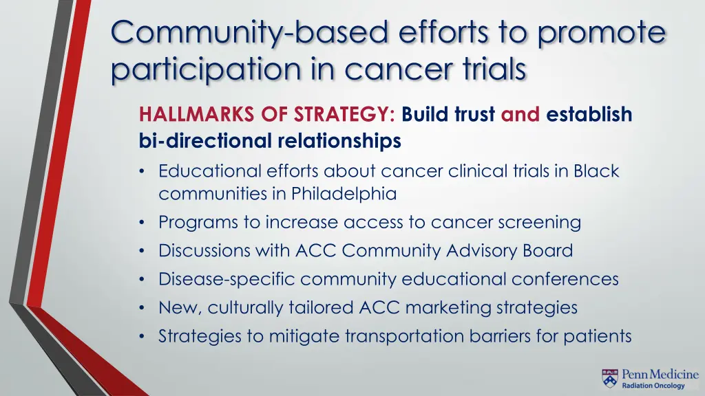 community based efforts to promote participation
