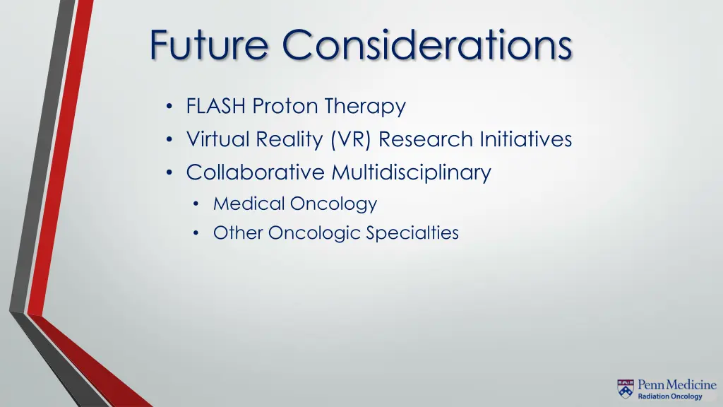 future considerations