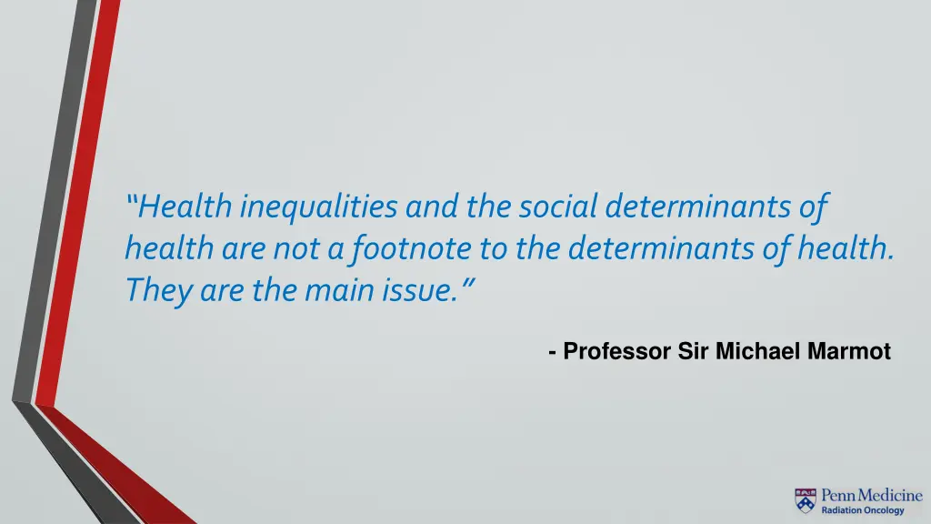health inequalities and the social determinants