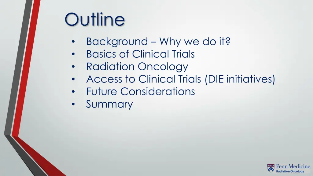 outline background why we do it basics