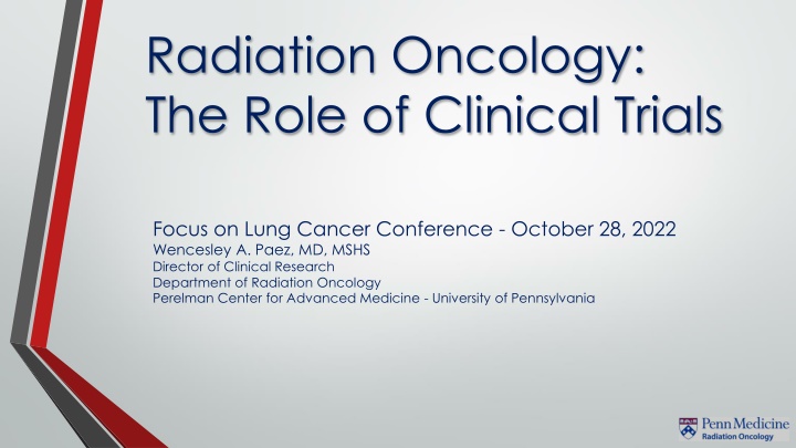 radiation oncology the role of clinical trials