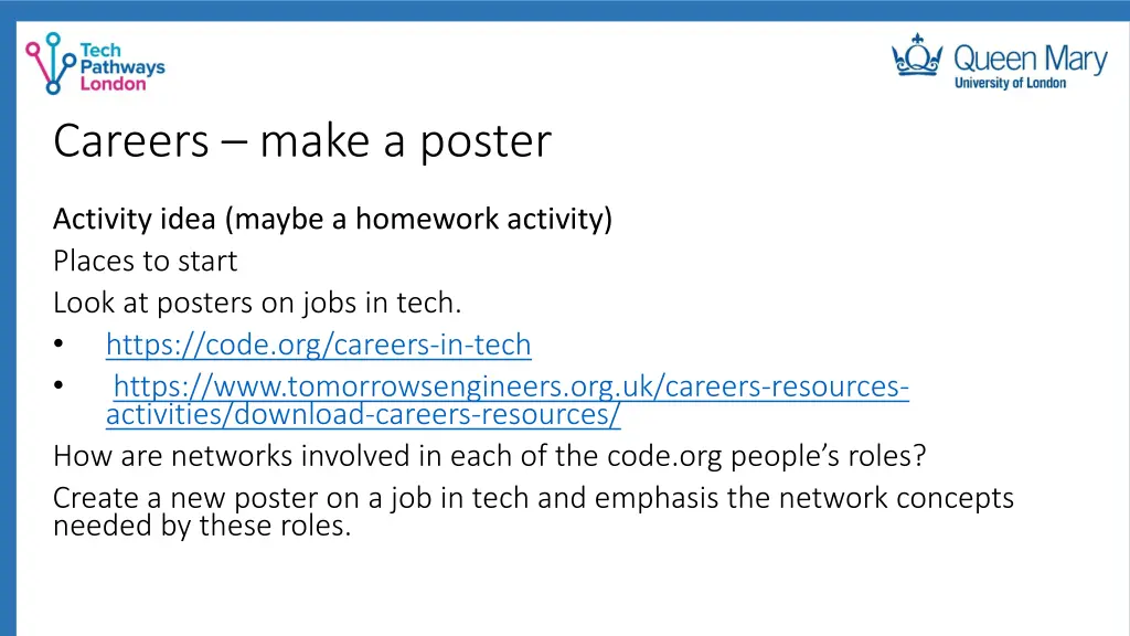 careers make a poster