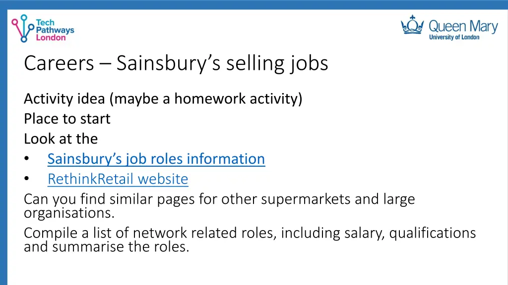 careers sainsbury s selling jobs