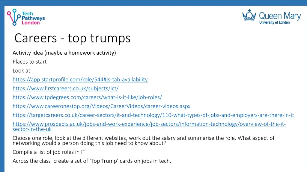 careers top trumps