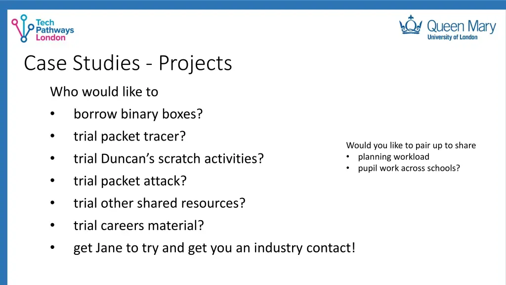case studies projects