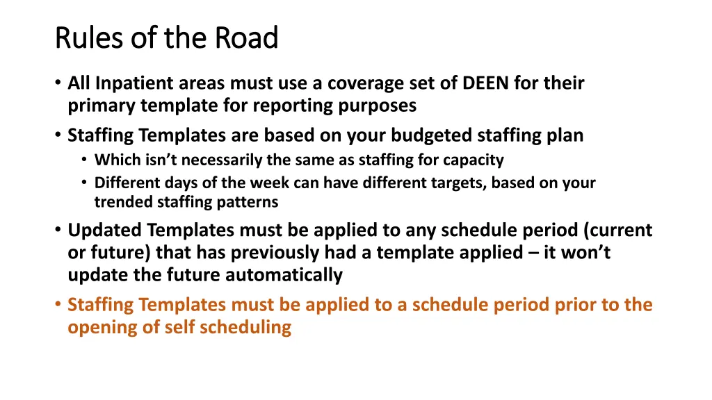 rules of the road rules of the road