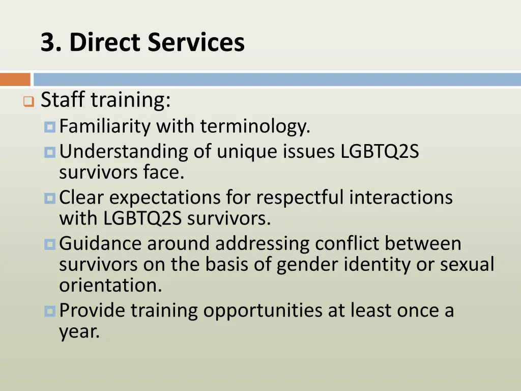 3 direct services