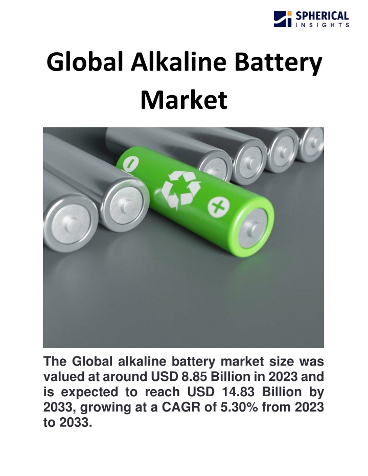 global alkaline battery market
