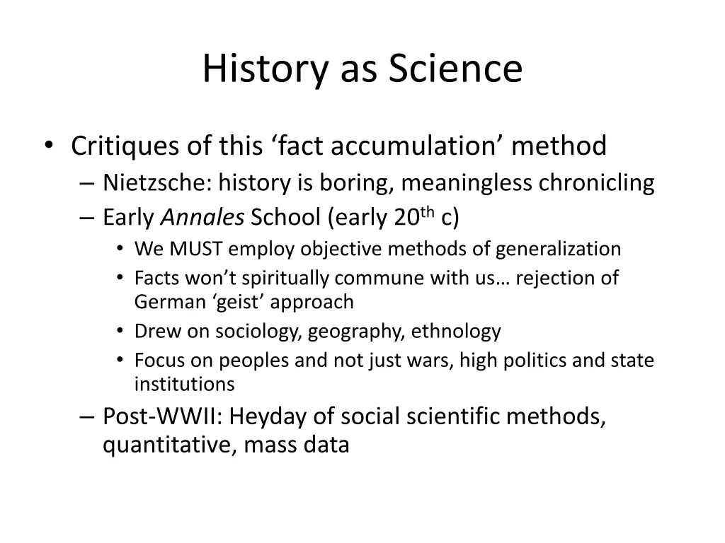 history as science 1