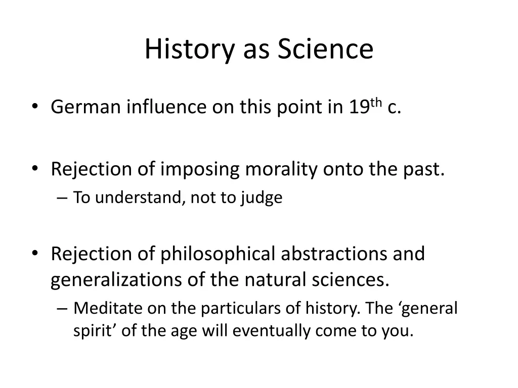 history as science