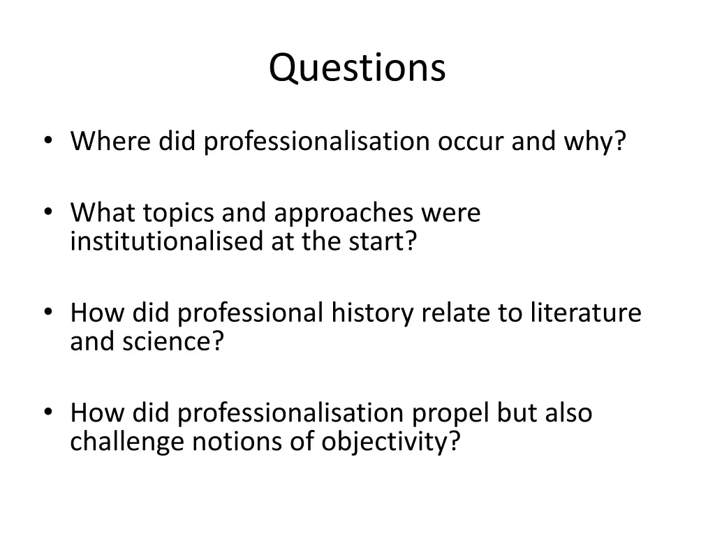 questions