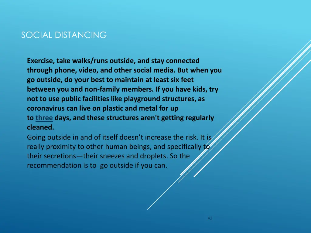social distancing