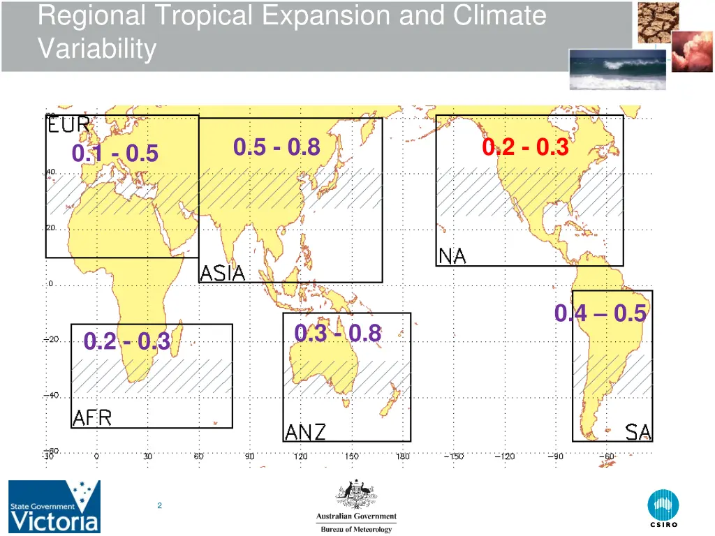regional tropical expansion and climate