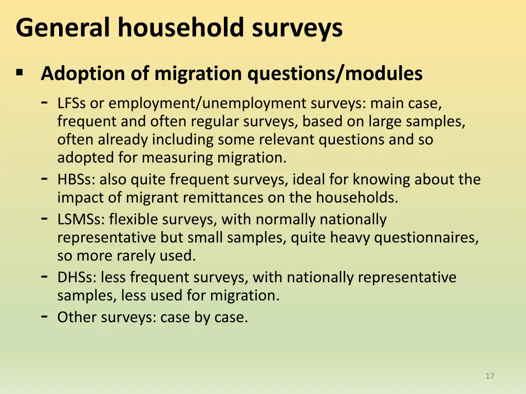 general household surveys 5