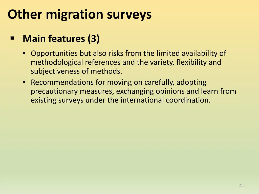 other migration surveys 2