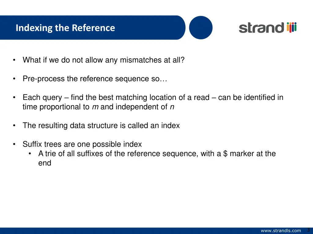 indexing the reference