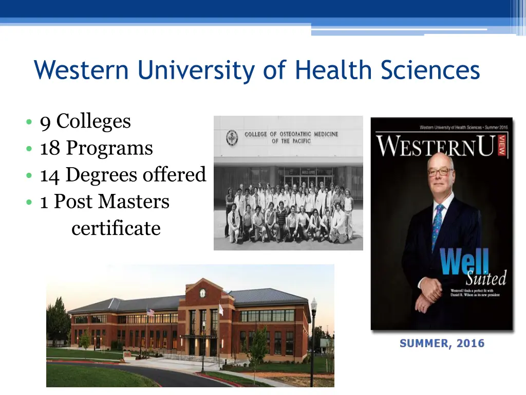 western university of health sciences