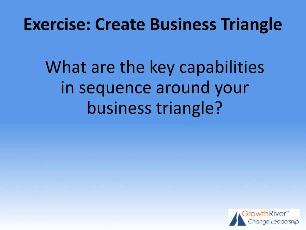 exercise create business triangle