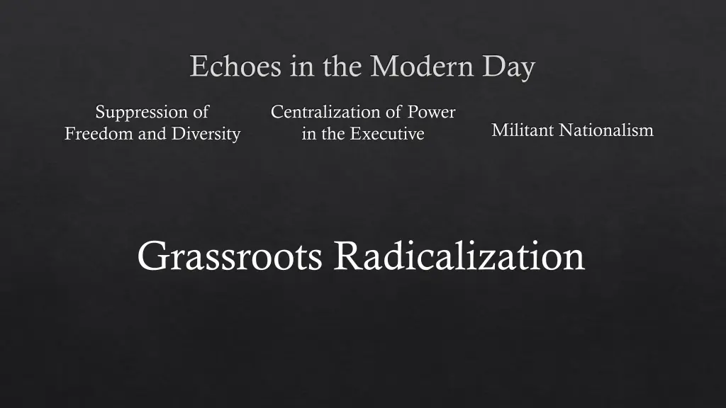 echoes in the modern day 1
