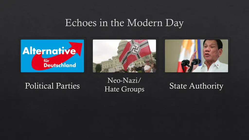 echoes in the modern day