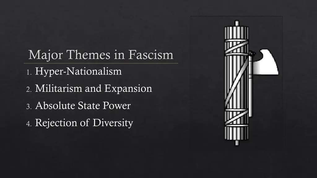 major themes in fascism hyper nationalism