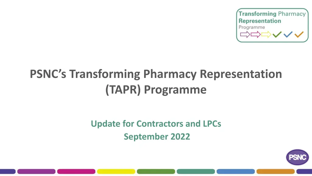psnc s transforming pharmacy representation tapr