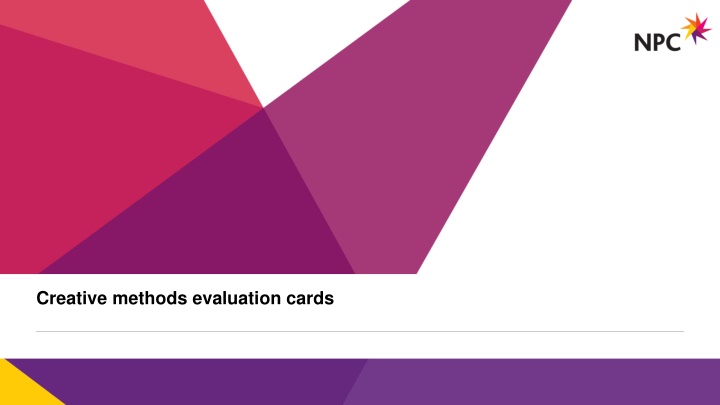 creative methods evaluation cards