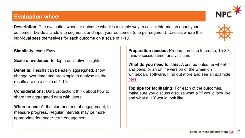 evaluation wheel