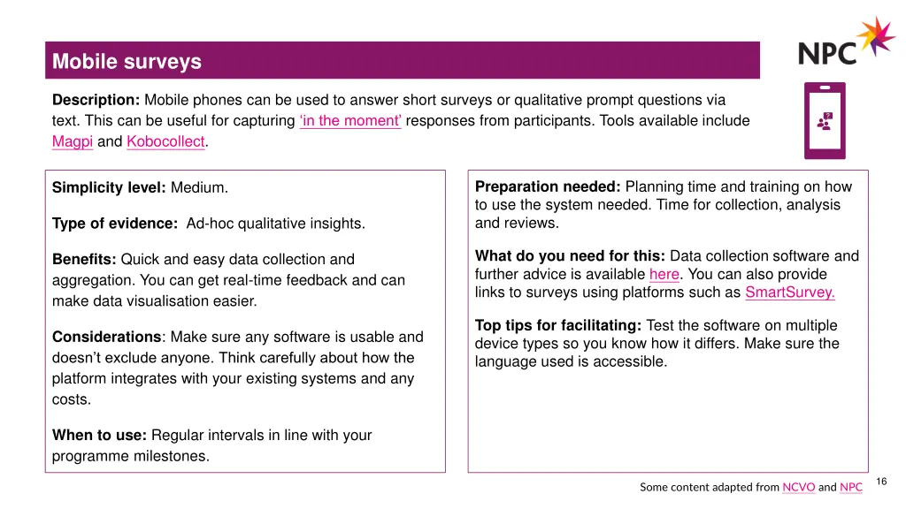 mobile surveys