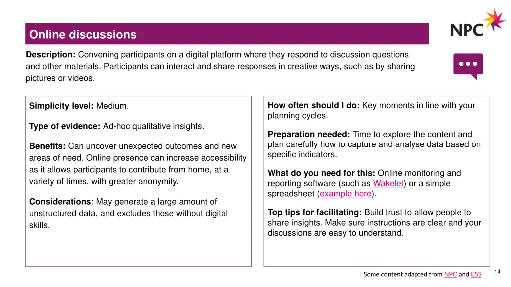 online discussions
