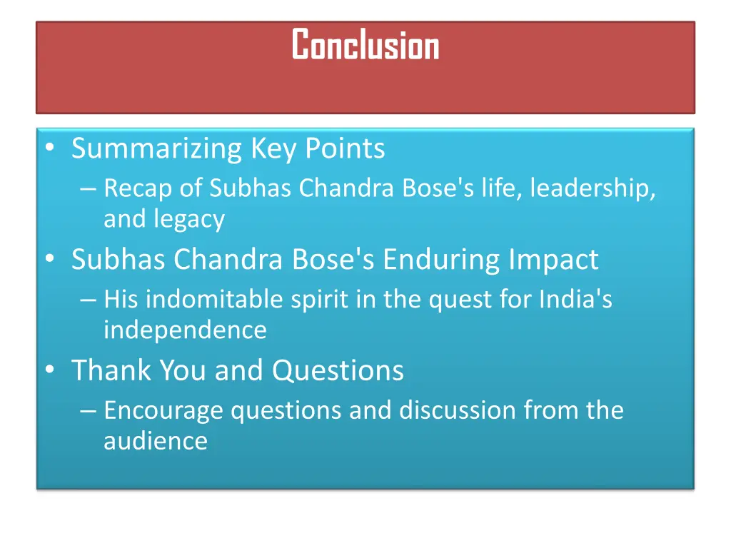 conclusion