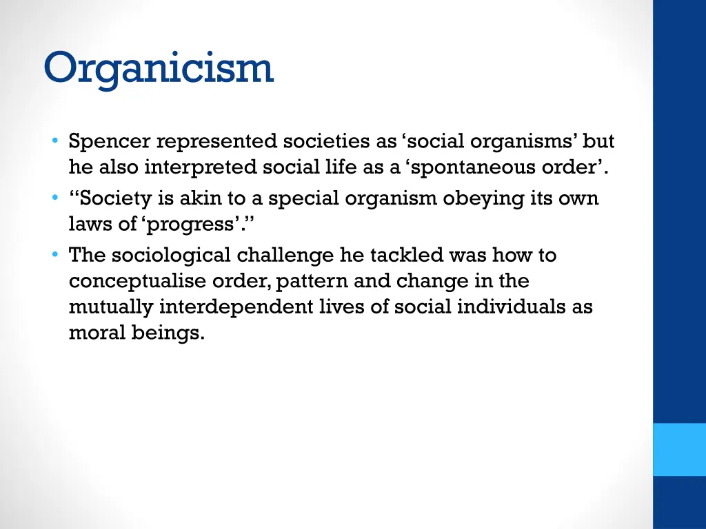 organicism