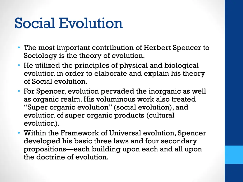 social evolution
