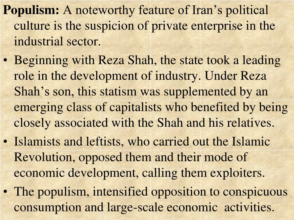 populism a noteworthy feature of iran s political