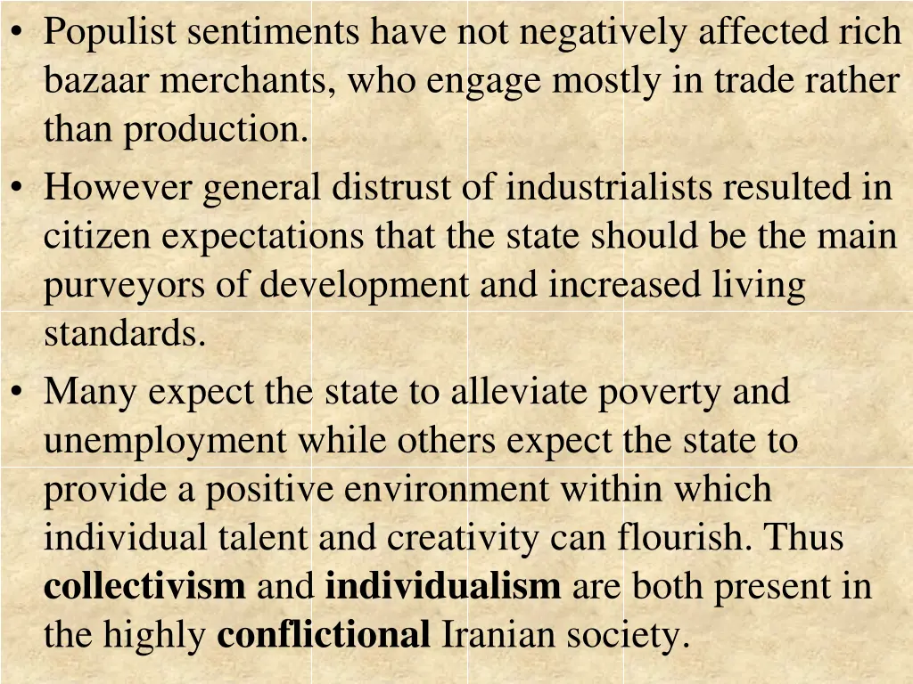populist sentiments have not negatively affected