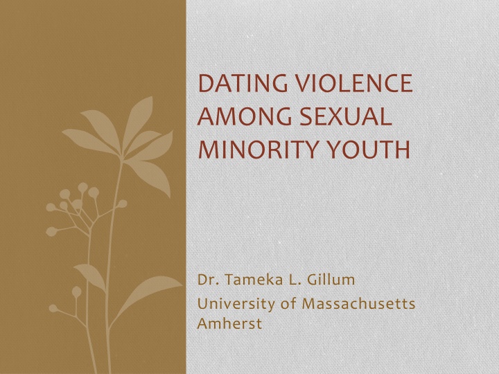 dating violence among sexual minority youth